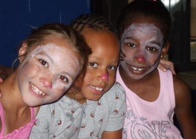 children with face paint